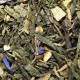Sencha Christmas Green Tea mit Stückchen und Blüten